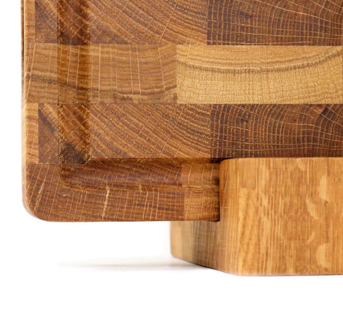 Stirnholz-Schneidebrett Eiche – 40 × 30 × 4 cm