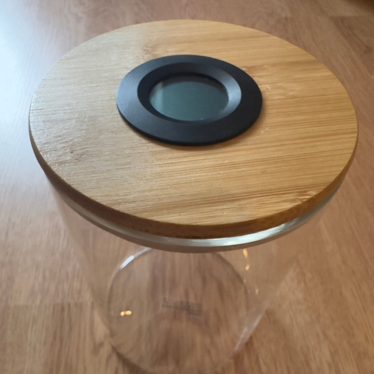 HYGROWGLAS Vorratsglas mit Hygrometer