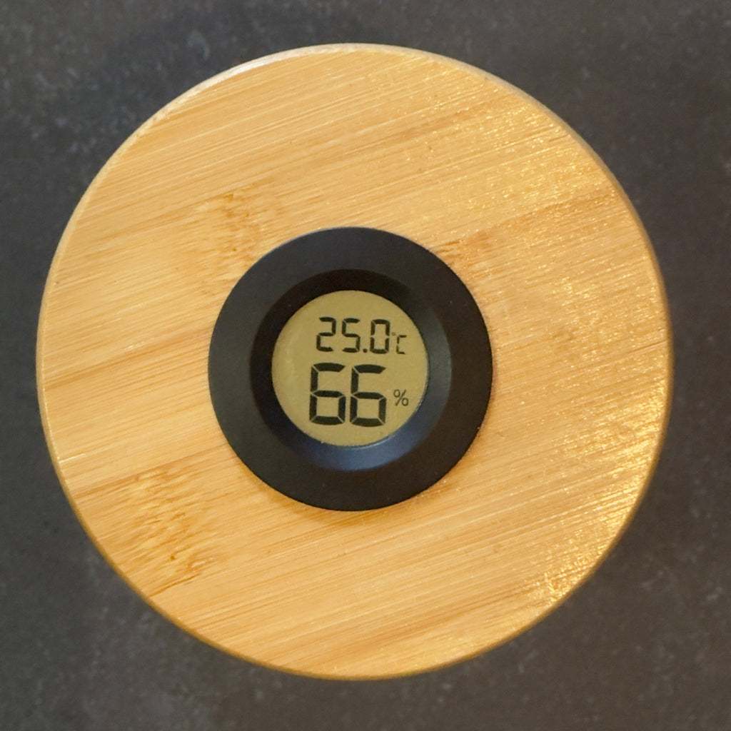 HYGROWGLAS Vorratsglas mit Hygrometer