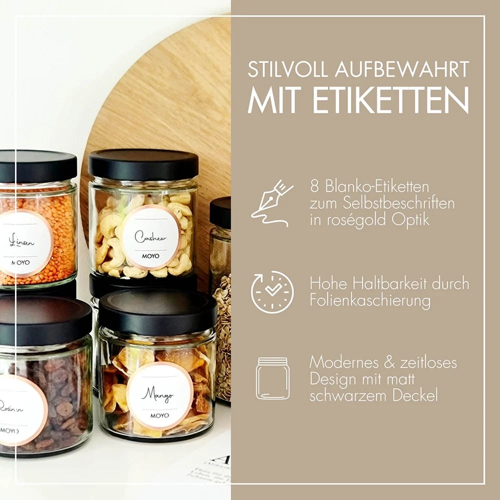 Luftdichte Vorratsgläser – 6er-Set