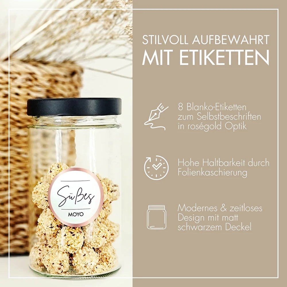 Luftdichte Vorratsgläser – 6er-Set