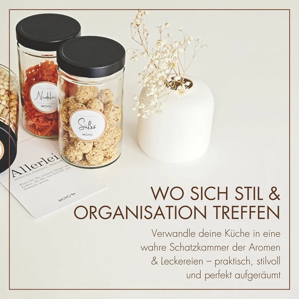 Luftdichte Vorratsgläser – 6er-Set