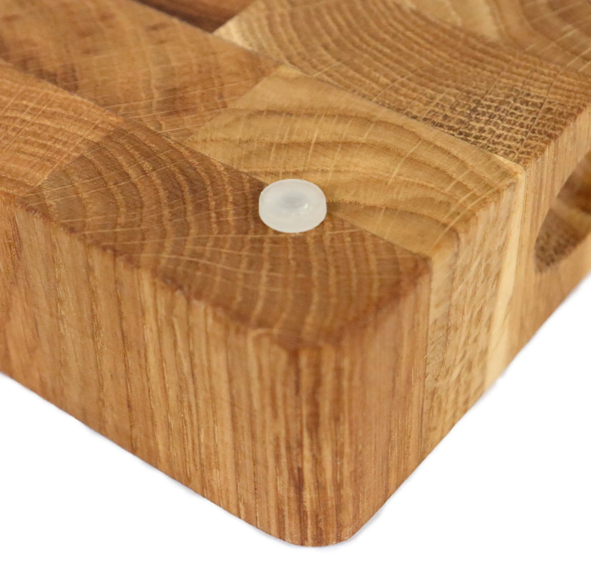 Stirnholz-Schneidebrett Eiche – 40 × 30 × 4 cm