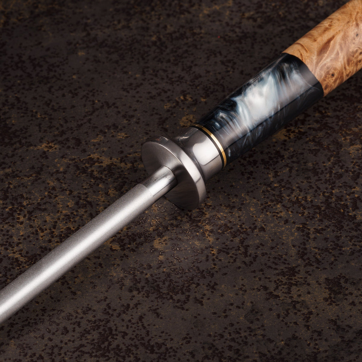Onyx Wetzstahl mit Holzgriff & Geschenkbox