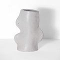 Keramikvase Fluxo – Weiß, 17 cm