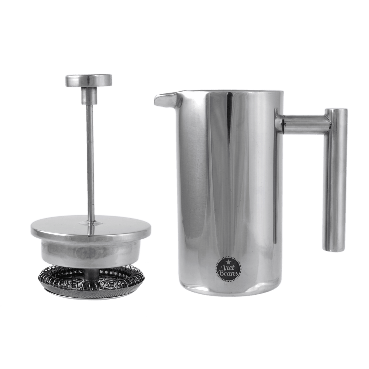 French Press aus Edelstahl – doppelwandig