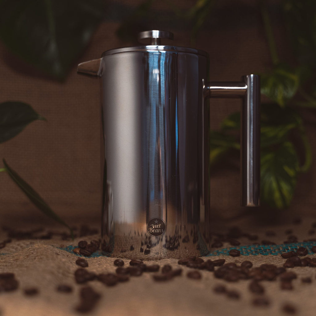 French Press aus Edelstahl – doppelwandig