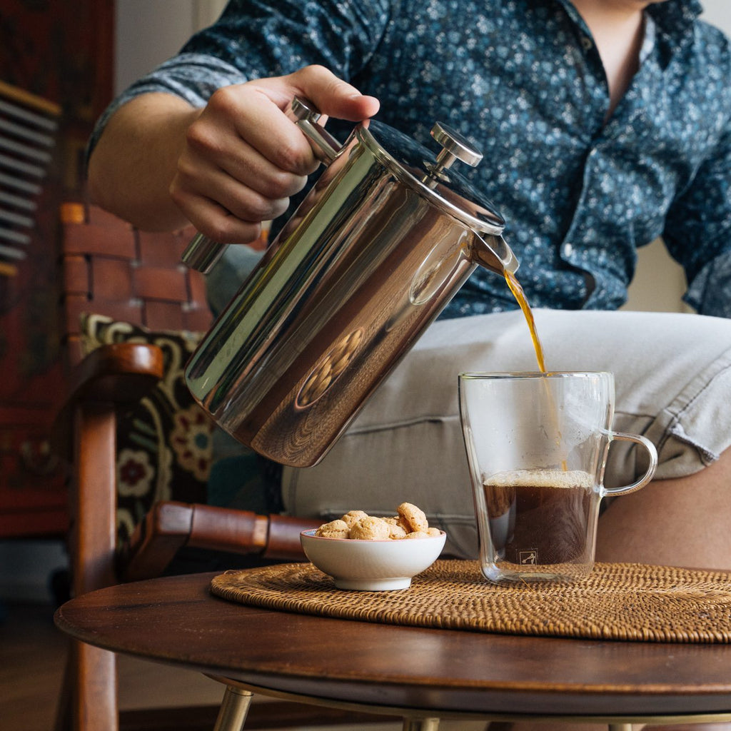 French Press aus Edelstahl – doppelwandig