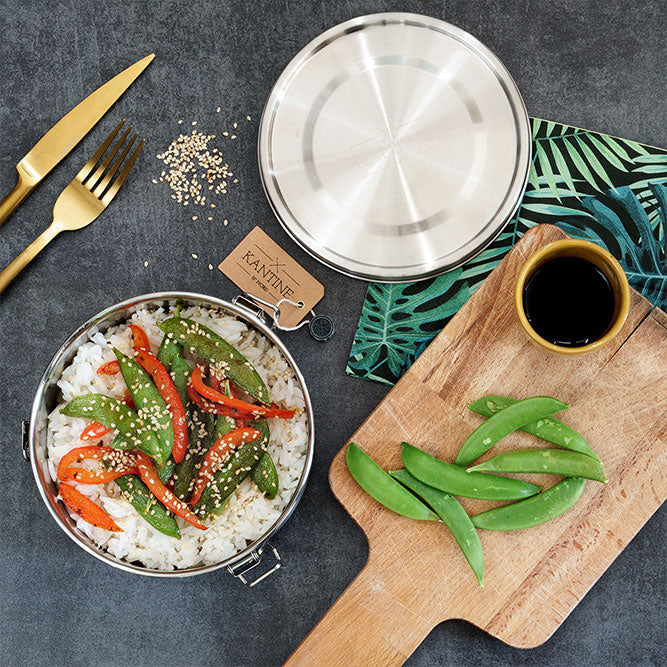 Tiffin Stainless Steel Lunchbox – Leakproof & Plastic-Free, 1,200 ml