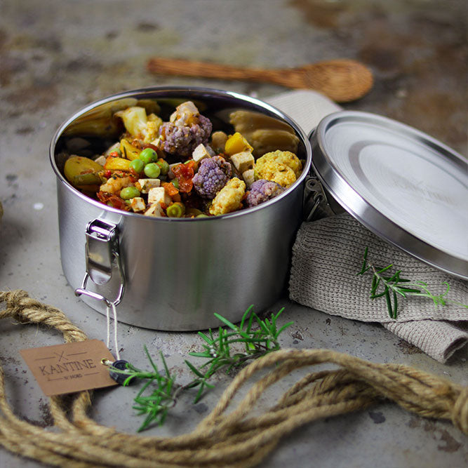 Tiffin Stainless Steel Lunchbox – Leakproof & Plastic-Free, 1,200 ml