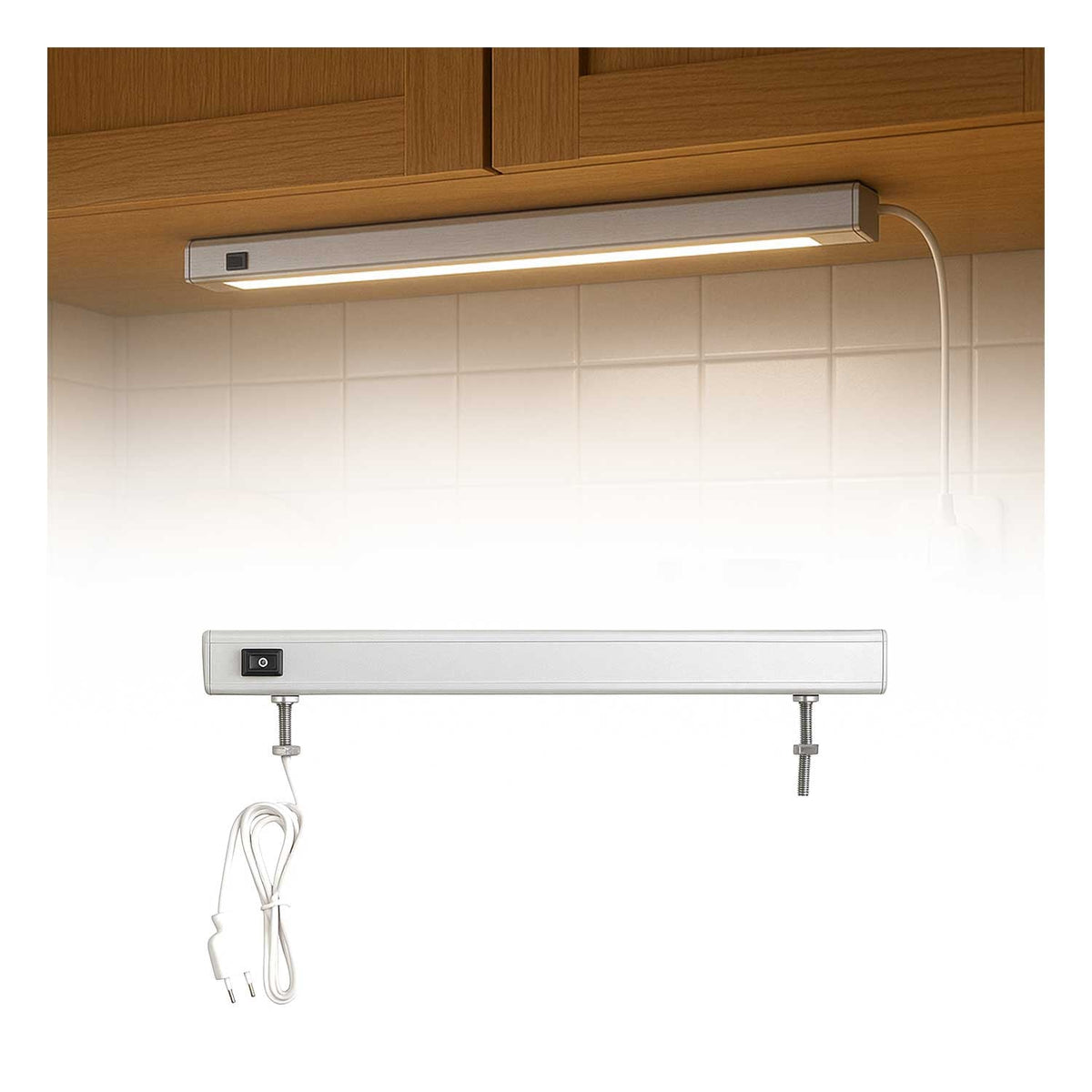 LED-Unterbauleuchte – 50 cm, 6 W, Warmweiß
