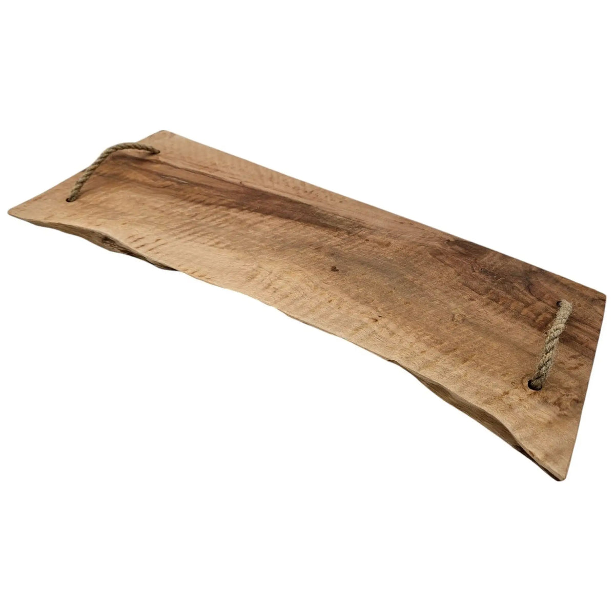 Servierbrett aus Holz mit Seilgriffen – 50 cm