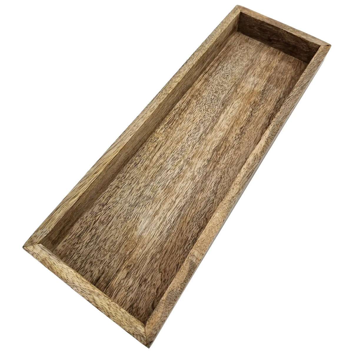 Dekotablett aus Mangoholz – 34 × 12 cm