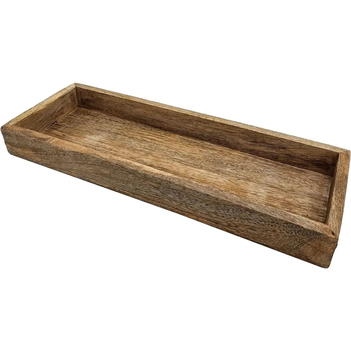 Dekotablett aus Mangoholz – 34 × 12 cm